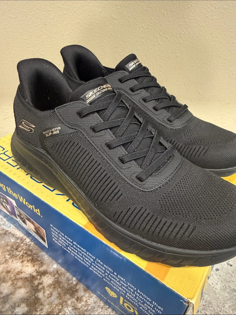 Skechers Women’s Black Slip-On Athletic Sneakers